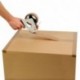 Packatape 3 rollos 48 mm x 66 m marrón cinta de embalaje para paquetes y cajas
