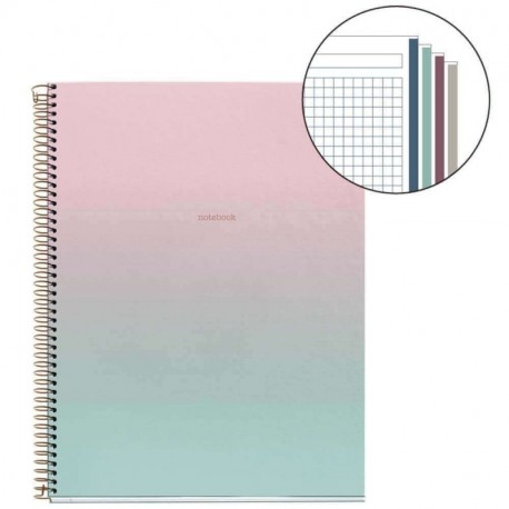 Cuaderno A4 Rose Gold Collection 120 Hojas