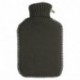 Umoi Bolsa de agua caliente, ecológica, 2 L, con bonita funda de punto de color gris y costuras blancas, certificado BS1970:2