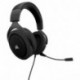 Corsair HS50 Stereo - Auriculares gaming con micrófono desmontable para PC/PS4/Xbox/Switch/móvil , carbón