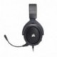 Corsair HS50 Stereo - Auriculares gaming con micrófono desmontable para PC/PS4/Xbox/Switch/móvil , carbón