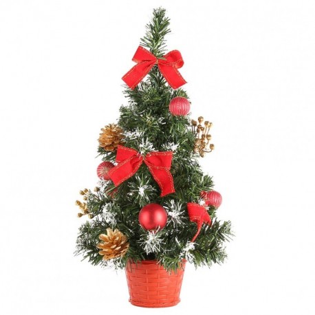 Árbol de Navidad de mesa, Moresave comedor Escritorio de oficina Pequeñas decoraciones de árboles de Navidad