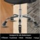 femor Set de Ruedas para Sillas de Oficina Ruedas para Muebles de Hogar 5pcs Repuestos de Ruedas 75mm Color Negro