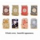 Shulaner Mini A7 Notebook Paginas en blanco Cuaderno Extra Small Cute Notebook Cuaderno pequeño Pack de 8