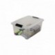 Iris Ohyama, Set – 3 Cajas de almacenaje apilables – New Top Box – ntb-15, Transparente, 15 L, 39,5 x 29 x 18,6 cm, plástico,