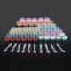60 Piezas Contenedores de plástico para tarros Contenedor de cosméticos vacío +10 piezas de cuchara 60 PCS 