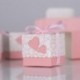 Cajas de Boda Regalo – Meersee 100 Cajas de Bautizo Caramelo Cumpleaños Dulces Bombones Regalos Detalles con Cintas para Invi