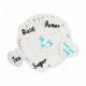 LAAT 100pcs Etiquetas de Papel de corazón Kraft para Tarjetas de Regalo de Boda Etiqueta de Regalo no Incluye cordón 