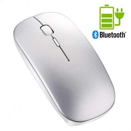 Ratón inalámbrico portátil Bluetooth Recargable - Tsmine Mini Ratón láser para Juegos Ratón inalámbrico Ratones ópticos ergon