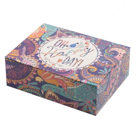 Creibo CBOX004 - Caja Cartón decorada "Oh Happy Day"