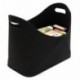  Black - Storage Basket, Essort Felt Storage Baskets,Firewood Bag, Firewood basket, Garment Basket, Multi-function Foldable 