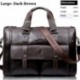 Gracosy Vintage Bolsos de Mano Bolsas de Hombro Maletín para Hombre Cuero Bolso Bandolera Cuero de Mochila de Hombres Convert