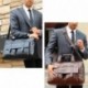 Gracosy Vintage Bolsos de Mano Bolsas de Hombro Maletín para Hombre Cuero Bolso Bandolera Cuero de Mochila de Hombres Convert