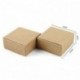 SUNBEAUTY Cajas Kraft marrón de la regalos, Cajas de Papel Kraft Marrón Cartón, Caja de Cartón Pequeño, 5.5 * 5.5 * 2.5cm 20