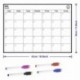 TTMOW Pizarra Blanca Magnética Calendario Tablero Magnético de Nevera con 4 Colores Pluma para Pizarra, Pizarra de Planificac