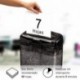 Fellowes M-7CM - Destructora trituradora de papel, 7 hojas, color Negro