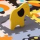 MQIAOHAM 18 piezas niños extra gruesas Puzzle tapete de juego con espuma de alta calidad Little Cutie EVA animal tapetes de a