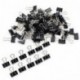 Binder Clips, ulable 80 piezas Metal papel pinzas clip para cierre y asegurar, Negro 19 mm 