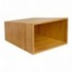 WoodLuv – Cesto papelera de bambú Slimline – Cubo de basura – fabricado en 100% ecológica Natural bambú
