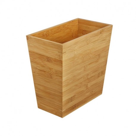 WoodLuv – Cesto papelera de bambú Slimline – Cubo de basura – fabricado en 100% ecológica Natural bambú