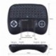 iPazzPort Mini Retroiluminado Teclado Inalámbrico con Touchpad 2.4GHz Mini Keyboard Teclado Ergonómico con Ratón Touchpad par