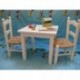 Silla Infantil Asiento Enea. Madera chopo Natural para Pintado.