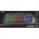 Trust Gaming GXT 830-RW Avonn - Teclado Gaming Iluminado, con Efecto Anti-ghosting, Negro