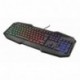 Trust Gaming GXT 830-RW Avonn - Teclado Gaming Iluminado, con Efecto Anti-ghosting, Negro