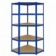 Racking Solutions - Sistema de almacenamiento en esquina de acero, cargas pesadas, 1 unidad estantería de esquina 5 niveles 
