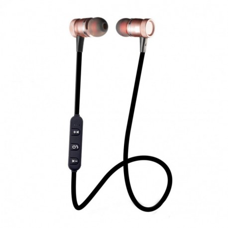 auriculares in ear headphone de alta calidad deportivos Sannysis Auricular inalámbrico magnético de metal de bluetooth con mi