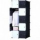 PREMAG Armario portátil para Colgar la Ropa, ropero Combinado, Armario Modular para Ahorrar Espacio, Ideal Organizador de Alm