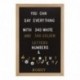 Gadgy ® Fieltro Letter Board 30x45 cm | Retro Tablero de Letras de Madera | Pizarra con 680 Letras & Numeros Blancos y Color 