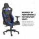 Corsair T1 Race Silla para Juegos, Polipiel, Azul, 58x58x134 cm