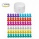 Aitsite 60 Piezas Color Strong Imanes de nevera Whiteboard Magnets Magnetic Push Pins para mapa, oficina, pizarra, refrigerad