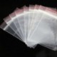 100 bolsas transparentes de plástico con cierre de cremallera para almacenamiento de artículos en el hogar, plástico, 6*8cm