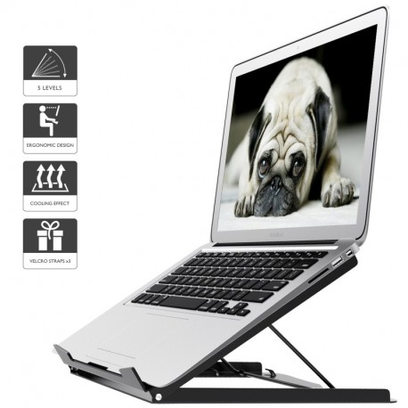 1home Soporte portátil ergónomico Adjustable Curvo para computadora portátil y MacBook