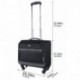 Trolley Ejecutivo, Coofit Trolley Ordenador Maletines con Ruedas Portatil Trolley Maleta Trolley Coofit Negro 