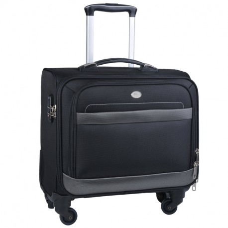 Trolley Ejecutivo, Coofit Trolley Ordenador Maletines con Ruedas Portatil Trolley Maleta Trolley Coofit Negro 