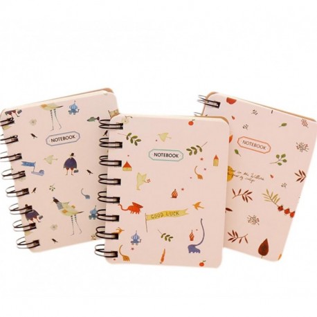 Chytaii Cuaderno Espiral Cuaderno Diario Cuaderno de Anillas Libreta Agenda A7 Cuaderno con Rayas Paquete de 1 Color al Azar