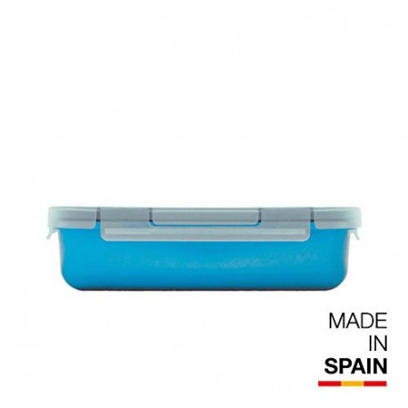 Valira Porta alimentos - Contenedor hermético de 0,5 L hecho en España, color azul