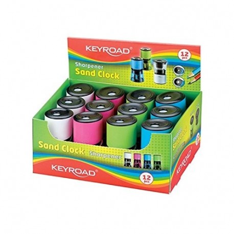 Keyroad KR970852 - Pack de 12 sacapuntas con depósito