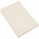 Recambios de Papel de Carpeta de 6 Anillos A5 para Insertos de Cuadernos Diarios, 8,35 por 5,59 Pulgadas 100 