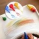 GiBot Lápices de colores para niños, agarre de palma de la mano, surtido de 12 colores, apilables y apto para niños pequeños,