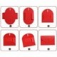 50 Piezas Mini Sobres de Papel Kraft Sobre de Tarjeta de Regalo con Cierre de Corazón para Tarjetas de Regalo de Navidad Arte