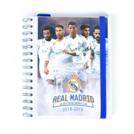 Grupo Erik Editores - Agenda escolar REAL MADRID 2018/2019 Semana vista, 15,5 x 19 cm