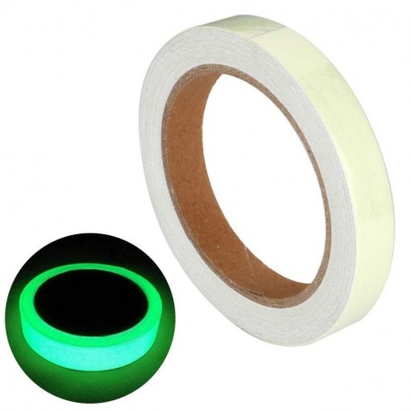 ARTGEAR Cinta Luminosa Glow in the Dark, Cinta Autoadhesiva Tape Fluorescente, Etiqueta de Seguridad, Cinta Impermeable para 