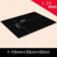 Youmu - Hoja de goma EVA de 35 cm x 50 cm con un grosor entre 1 mm y 10 mm de color negro, para manualidades y disfraces de c