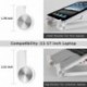 Laptop stand -Soporte ergonómico de aluminio para laptop - Soporte fijo y portátil para computadora portátil - Soporte para P
