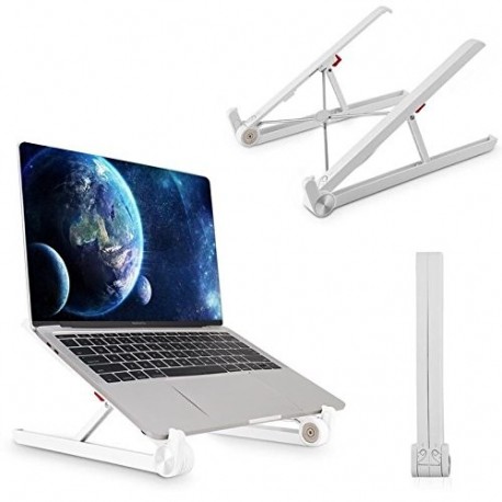 Laptop stand -Soporte ergonómico de aluminio para laptop - Soporte fijo y portátil para computadora portátil - Soporte para P