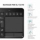 VicTsing Ultra Delgada Mini Teclado Inalámbrico Touchpad con 2.4G B Receptor, QWERTY Español Incluye Ñ para PC/Laptops/Tablet